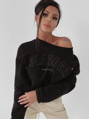 Czarna bluza o'la voga COTTON