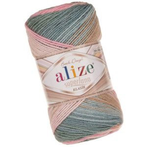 Włóczka Alize Superlana Klasik Batik - 2970 z Wełną