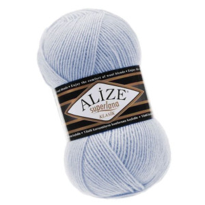 Włóczka Alize Superlana Klasik - 384 Błękitny z Wełną