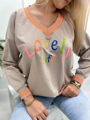 Bluza beżowa "lovely"