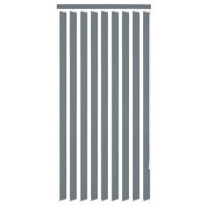Żaluzje pionowe z szarego materiału 150x180cm