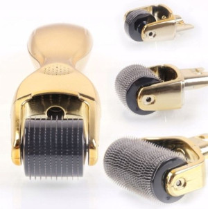 Derma Roller 3w1 Oczy Twarz Ciało Wałek +wit C