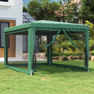 Namiot z 4 ścianami z siatki zielony 3x4m HDPE