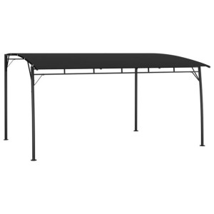 Zadaszenie ogrodowe 4x3x2.55m antracyt tkanina stal
