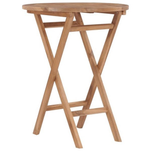 Stolik ogrodowy składany 60cm lite drewno tekowe