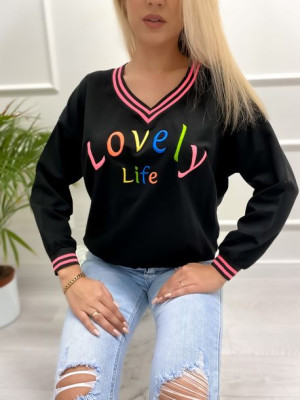 Bluza czarna "lovely"