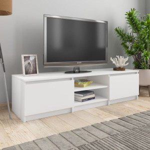Komoda RTV biała płyta wiórowa 140x40x355cm