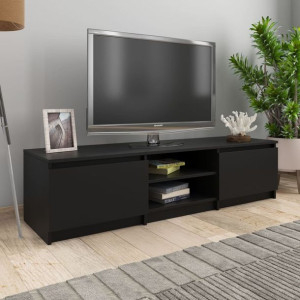 Komoda RTV czarna 140x40x35.5cm