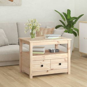 Stolik kawowy 71x49x55cm drewno sosnowe