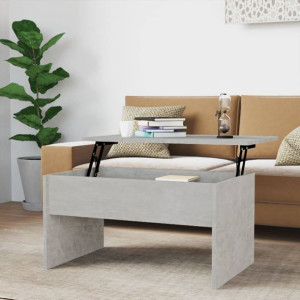 Stolik kawowy szary beton 80x50.5x41.5cm