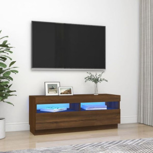 Szafka RTV z oświetleniem LED dąb 100x35x40cm