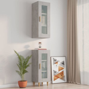 Szafka wisząca szary beton 34.5x34x90cm