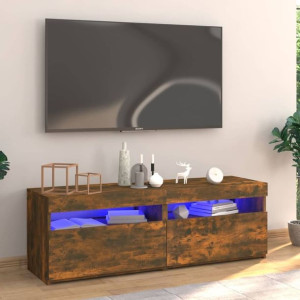Szafka RTV z LED przydymiony dąb 120x35x40cm