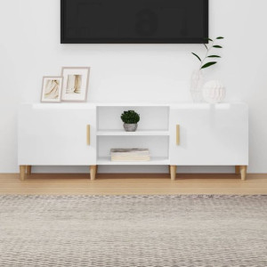 Szafka RTV biała połysk 150x30x30cm