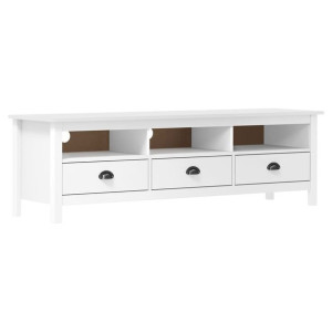 Szafka RTV Hill Range biała 158x40x47cm drewno