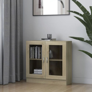 Witryna dąb sonoma 82.5x30.5x80cm płyta wiórowa