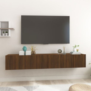 Szafka wisząca RTV brązowy dąb 3 szt. 60x30x30cm