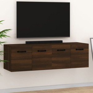Szafki wiszące 2 szt. brązowy dąb 80x35x36.5cm