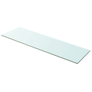 Półka wisząca szklana bezbarwny panel 100x30cm