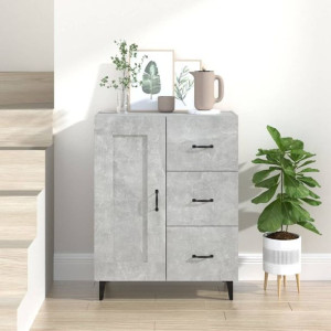 Szafka szary beton 69.5x34x90cm płyta wiórowa