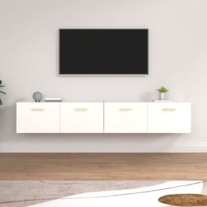 Szafki wiszące 2 szt. białe 100x36.5x35cm płyta wiórowa