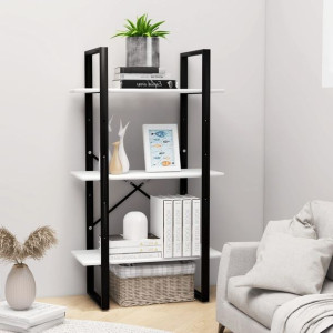 Regał na książki biały 60x30x105cm płyta wiórowa