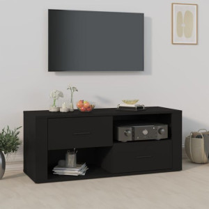 Szafka RTV czarna 100x35x40cm płyta wiórowa