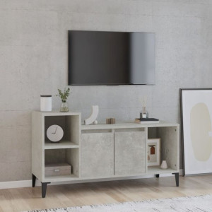 Szafka RTV szary beton 100x35x55cm płyta wiórowa