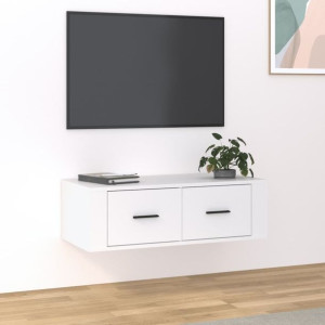 Szafka RTV wisząca biała 80x36x25cm płyta wiórowa