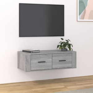 Szafka RTV szary dąb 80x36x25cm płyta wiórowa