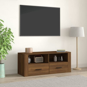 Szafka RTV brązowy dąb 100x35x40cm płyta wiórowa