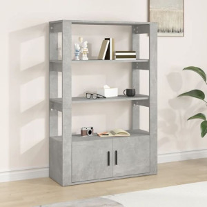 Szafka szary beton 80x30x119.5cm płyta wiórowa
