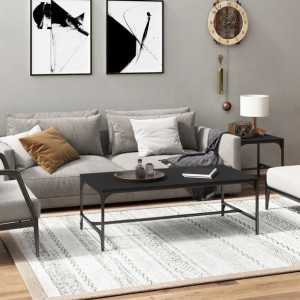 Stolik kawowy czarny 100x50x35cm płyta wiórowa