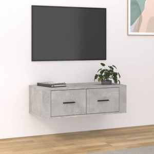 Szafka RTV wisząca szary beton 80x36x25cm