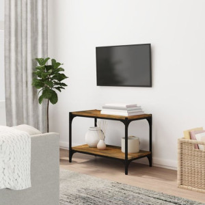 Szafka RTV dymiony dąb 60x33x41cm płyta wiórowa stal