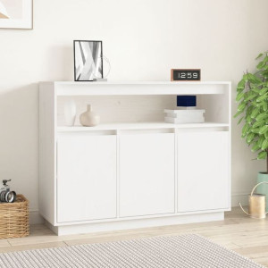 Szafka biała 104.5x34x80cm drewno sosnowe