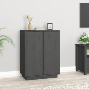Szafka szara 60x35x80cm drewno sosnowe