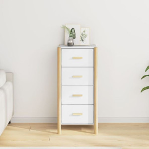 Komoda z szufladami biała 42x38x90 płyta wiórowa