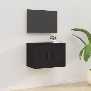 Szafka RTV wisząca czarna 57x34.5x40cm