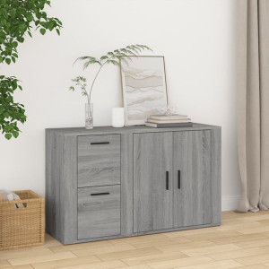 Szafka szary dąb 100x33x59.5cm płyta wiórowa