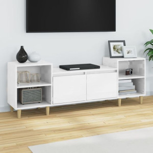 Szafka RTV połysk biała 160x35x55cm