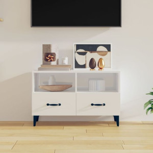 Szafka RTV biała połysk 80x36x50cm