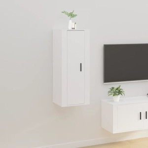 Szafka RTV wisząca biała 40x34.5x100cm