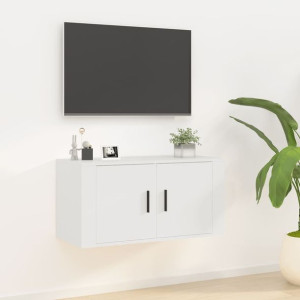 Szafka RTV wisząca biała 80x34.5x40cm