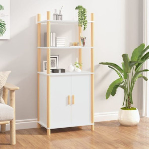 Kredens biała 60x40x141cm płyta wiórowa płyta wiórowa