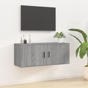 Szafka RTV wisząca szary dąb 100x34.5x40cm
