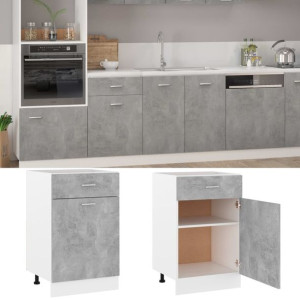 Szafka kuchenna szary beton 50x46x815cm