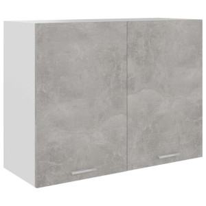 Szafka kuchenna wisząca szary beton 80x31x60cm płyta wiórowa