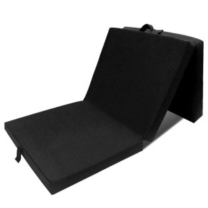 Materac składany trzysegmentowy 190x70x9cm czarny
