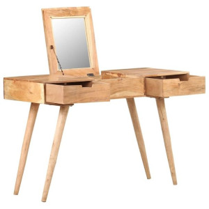 Toaletka z lustrem 112x45x76cm drewno akacjowe